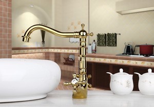 Antik Altın Musluk Mutfak - Banyo Bataryası